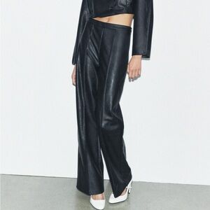 ZARA Faux Leather Pants